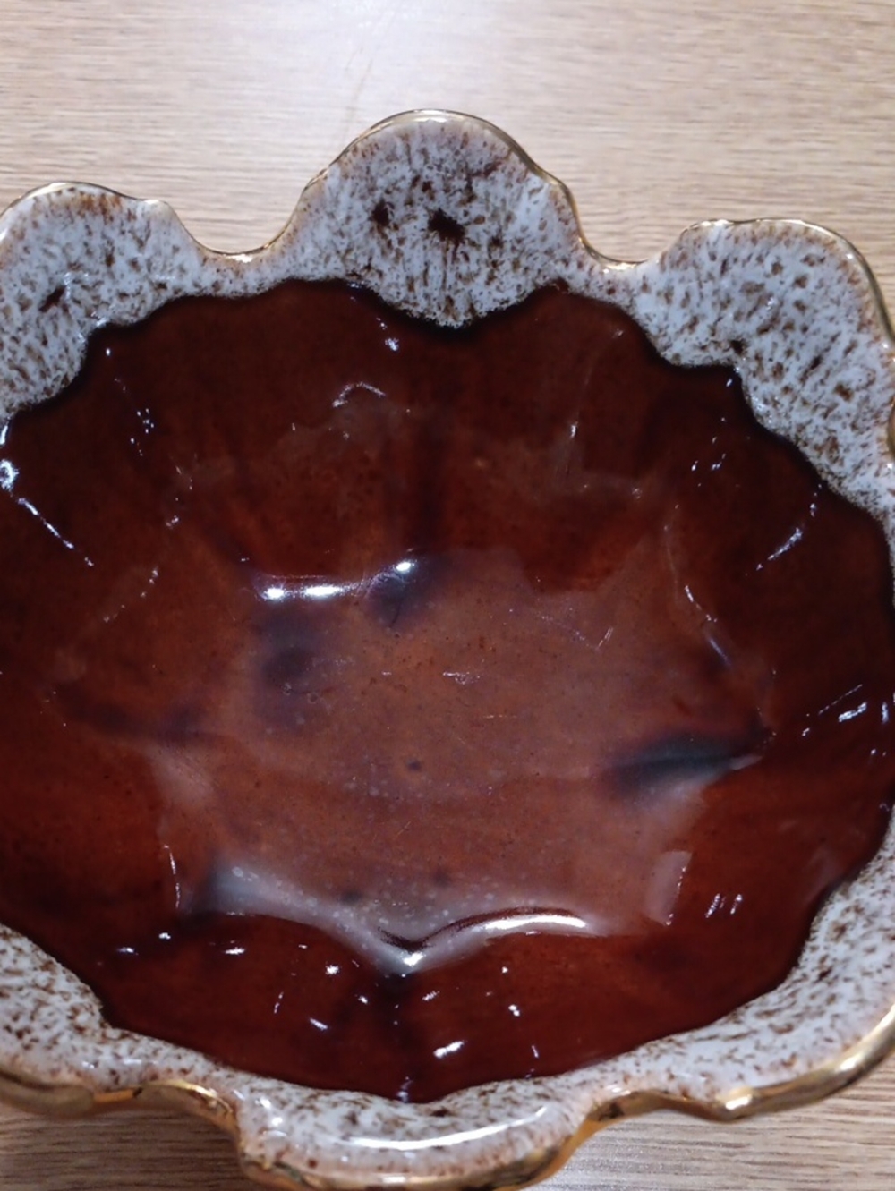 Vintage Gold And Brown Ceramic Bowl - Picture 6 of 10